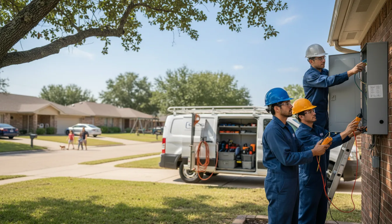 Certified electrician providing emergency electrical services in Krakow, WI
